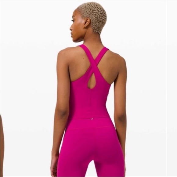 EUC Lululemon Key to Balance Tank. Color Ripened Raspberry. Size 4 - Picture 5 of 5